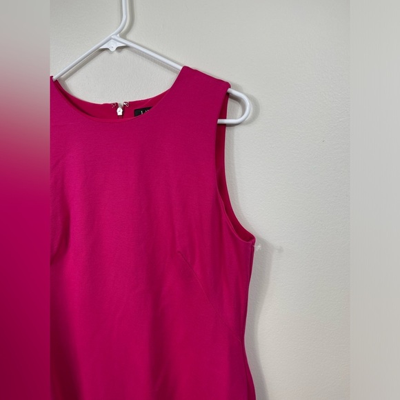Lauren Ralph Elegant Barbie Pink Sleeveless MidiDress Events Summer Wedding Sz14 - Picture 3 of 11